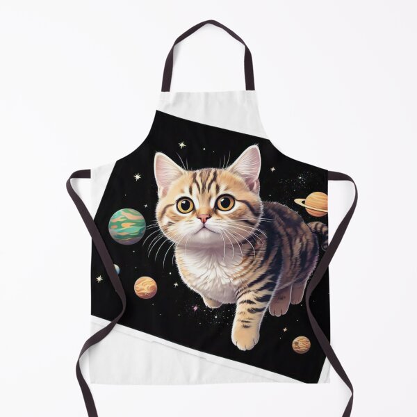 Item preview, Illustrations of cats floating in space, surrounded by stars and planets. designed and sold by InsightA.