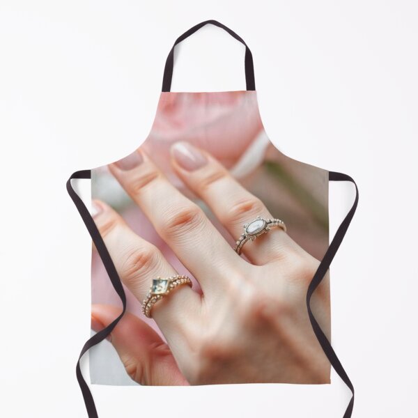 Item preview, Female Hand with 4 Fingers and Rings, Rose Background designed and sold by ValkArts.