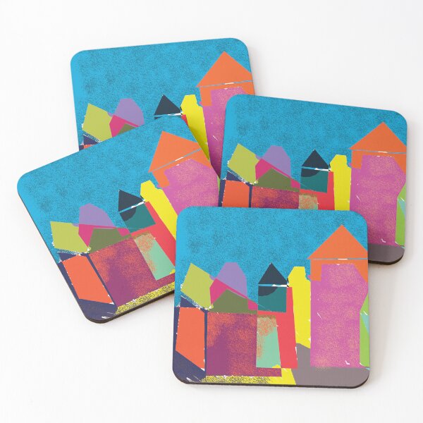 Item preview, sketchy colourfull cityscape designed and sold by goosebumps78.
