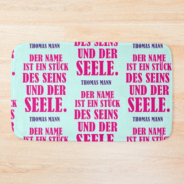 Item preview, The name is a piece of being and soul, Thomas Mann quote designed and sold by Mauswohn.