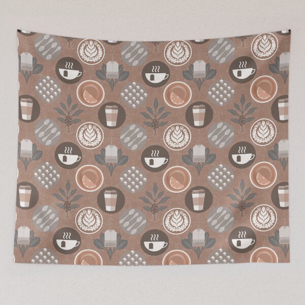 Item preview, Cafe Luxe - The Perfect Blend / Mocha Mousse designed and sold by Carina Parry Studios.