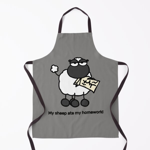 Item preview, My Sheep ate my Homework in gray designed and sold by kulkaban.