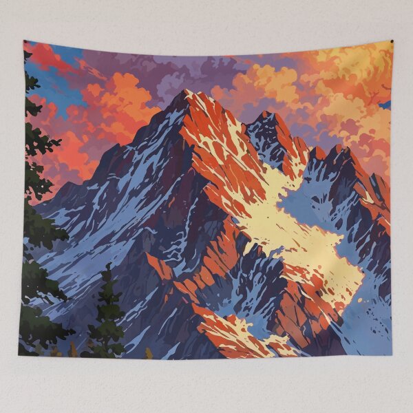 Item preview, Beautiful Mountain Landscape designed and sold by Vector Scout Lab.