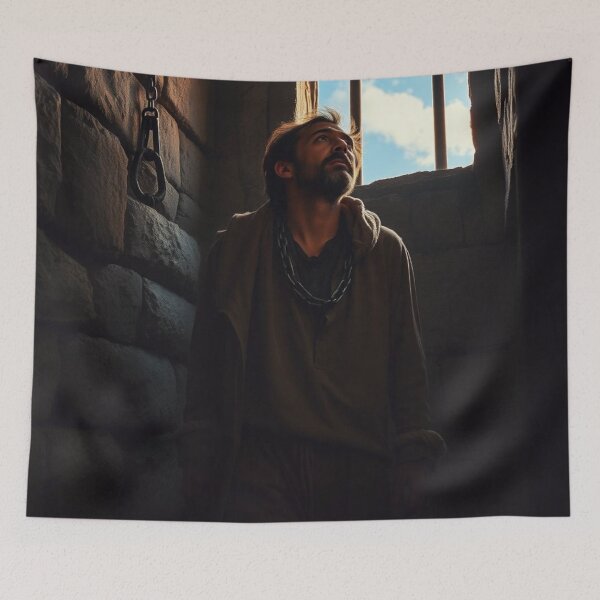 Item preview, Standing Prisoner - Convict in Prison Cell, Hopeful designed and sold by ValkArts.