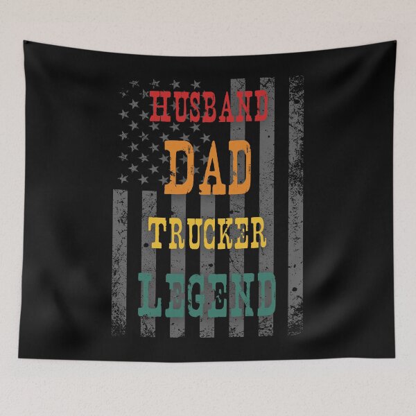 Item preview, Husband Dad Trucker Legend Retro Design  designed and sold by JohnnyP-Store.