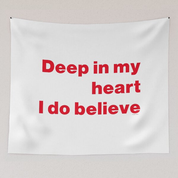 Item preview, Boro - Deep In My Heart I Do Believe Red text designed and sold by Logo-A-GoGo.