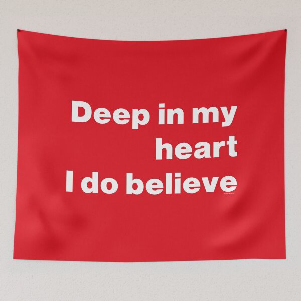 Item preview, Boro - Deep In My Heart I Do Believe White text designed and sold by Logo-A-GoGo.