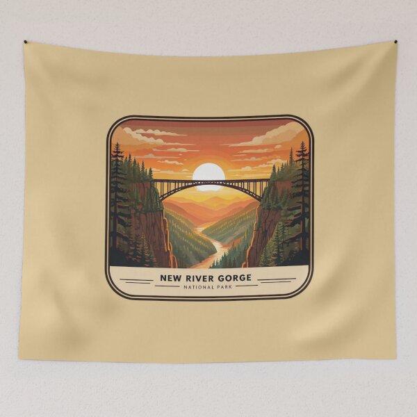Item preview, New River Gorge Bridge at Sunset designed and sold by Aise06.