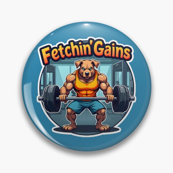 Item preview, Fetching Gains Dog Workout Design designed and sold by FoxyJags.