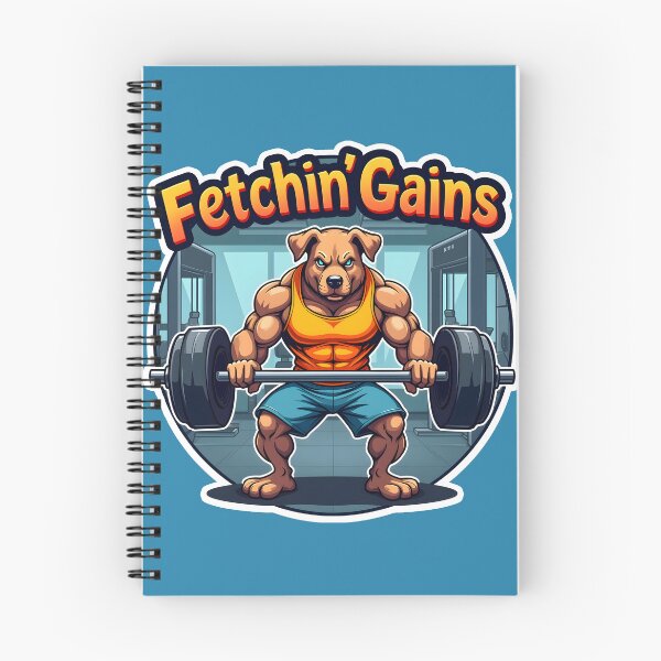 Item preview, Fetching Gains Dog Workout Design designed and sold by FoxyJags.