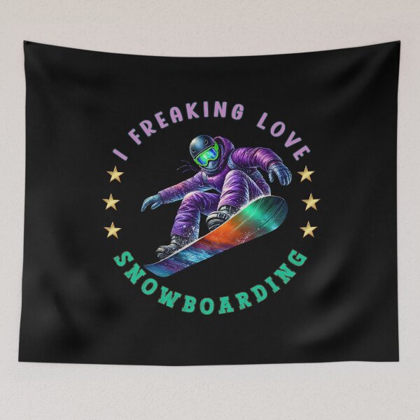 Item preview,  I Freaking Love Snowboarding designed and sold by OskarArts.