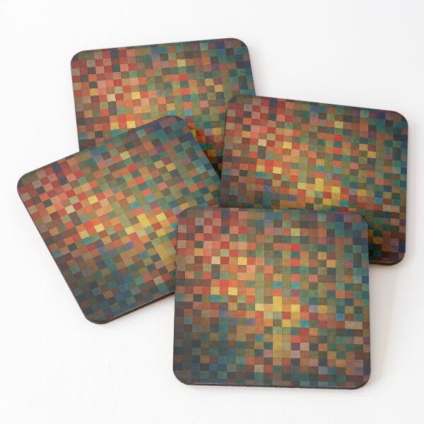 Item preview, Colored pattern (A unique abstract art piece featuring vibrant squares) designed and sold by saeedsho.