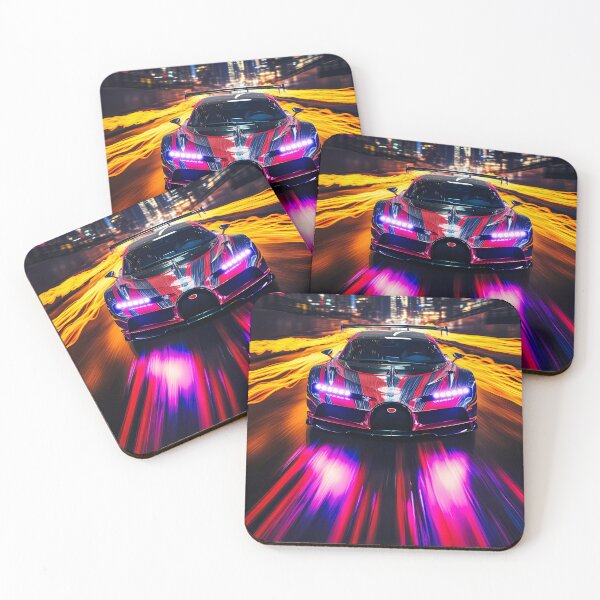 Item preview, Bugatti Chiron Super Sport Hypercar In Modern City Long Exposure designed and sold by RevUpDesign.
