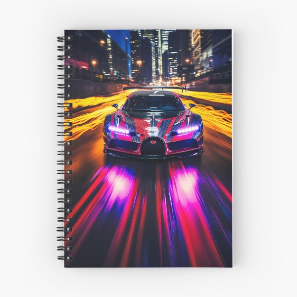 Item preview, Bugatti Chiron Super Sport Hypercar In Modern City Long Exposure designed and sold by RevUpDesign.