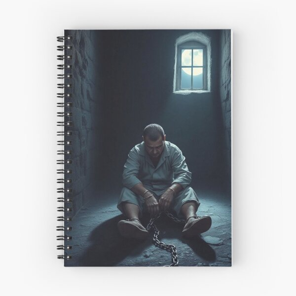 Item preview, Prisoner in Chains - Convict in Prison Cell designed and sold by ValkArts.
