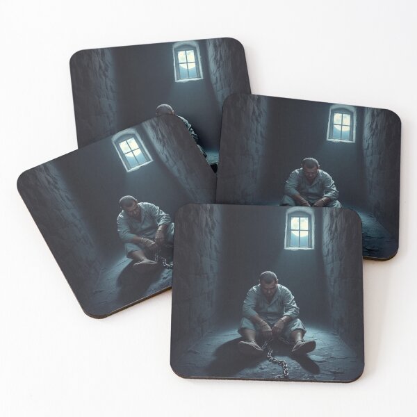 Item preview, Prisoner in Chains - Convict in Prison Cell designed and sold by ValkArts.