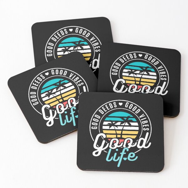 Item preview, Good Deeds Good Vibes Good life Palm Trees designed and sold by ModkMerch.