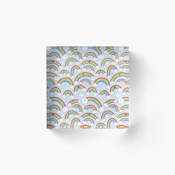 Rainbows Everywhere! Acrylic Block