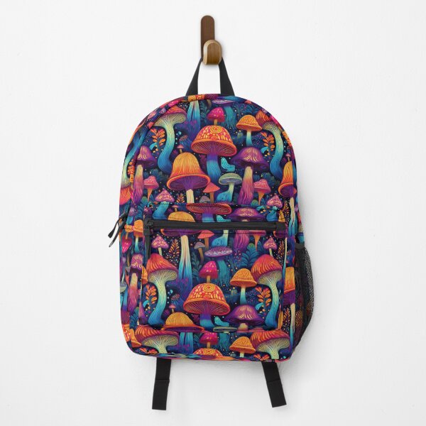Item preview, Bright Nights Shrooms Seamless Pattern designed and sold by LianaCreates.