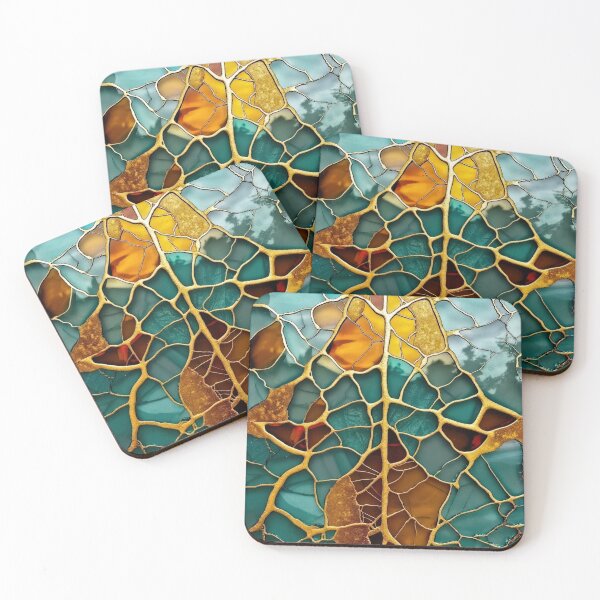 Item preview, Golden Rivers: Luxury Kintsugi Art Glass designed and sold by Tony Anastasi.