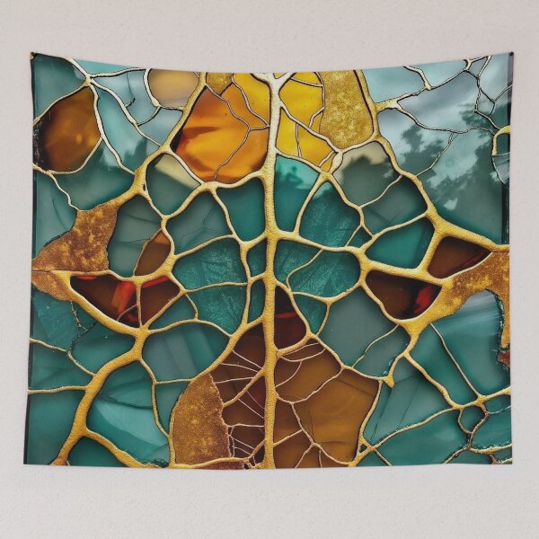 Item preview, Golden Rivers: Luxury Kintsugi Art Glass designed and sold by Tony Anastasi.