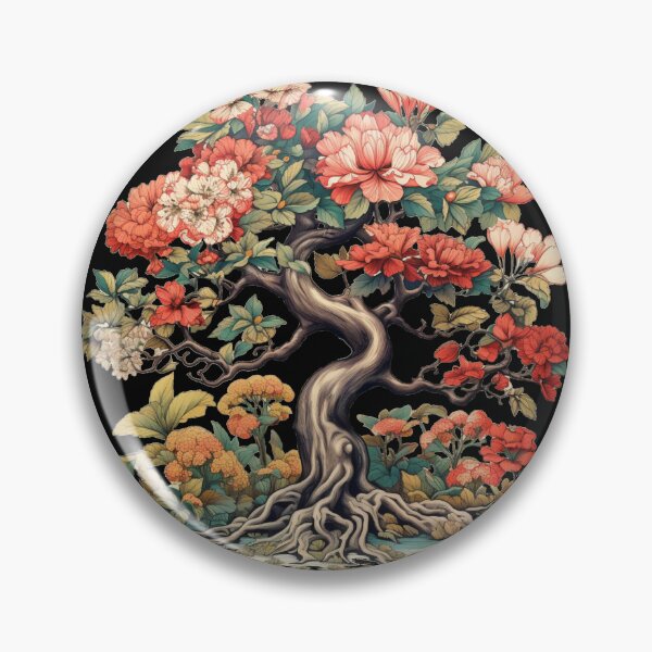 Item preview, Blossoming Tree of Serenity – Floral Artwork designed and sold by GGtiger.