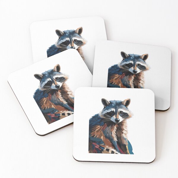 Item preview, Lindo arte abstracto de mapache designed and sold by ShopTwentyFour.