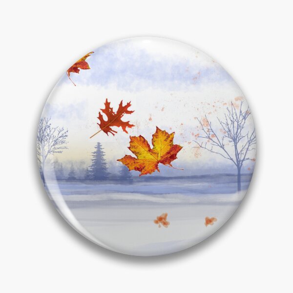 Item preview, Autumn leaves in snow fields designed and sold by FerretSteph.
