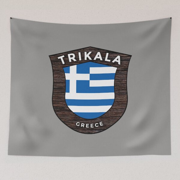 Item preview, Trikala Greece Emblem Flag designed and sold by World Designs.