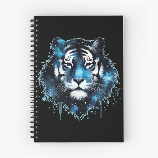 Item preview, Blue Cosmic Tiger Face Watercolor designed and sold by TomFrontierArt.