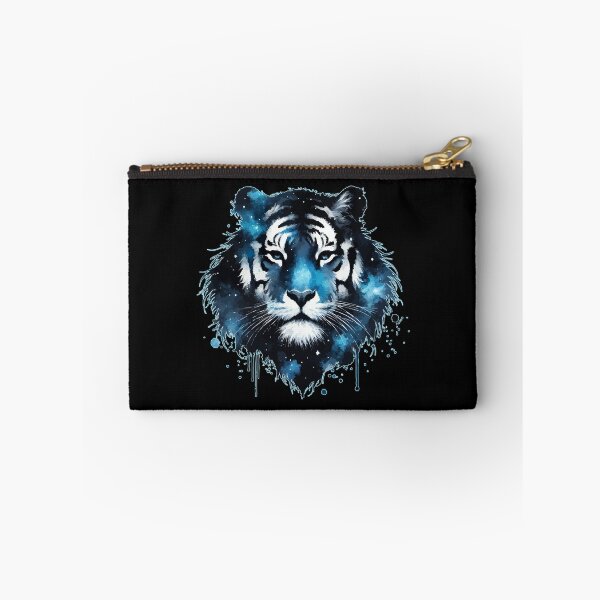 Item preview, Blue Cosmic Tiger Face Watercolor designed and sold by TomFrontierArt.
