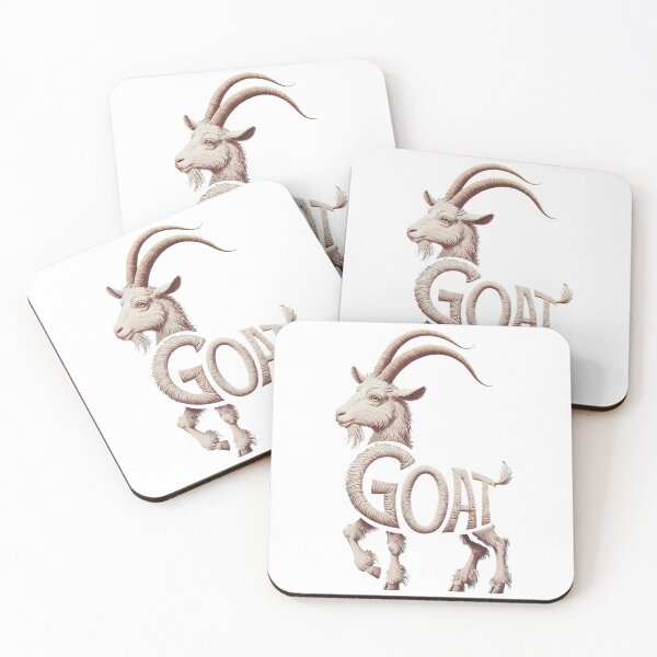 Item preview, GOAT Animal Typography Illustration Art designed and sold by ZetaDream.