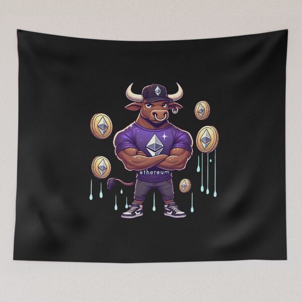 Item preview, crypto bull designed and sold by TEEJAMBOREE.