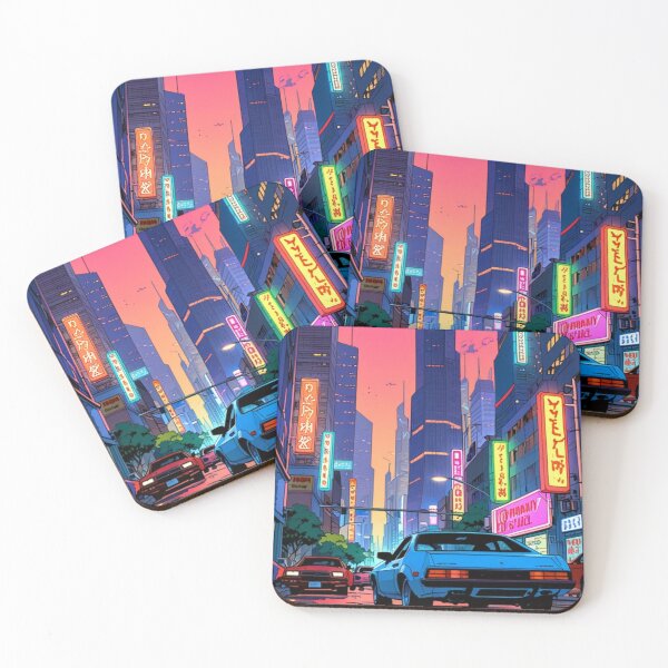 Item preview, Retro Anime Neon City designed and sold by mikaws.