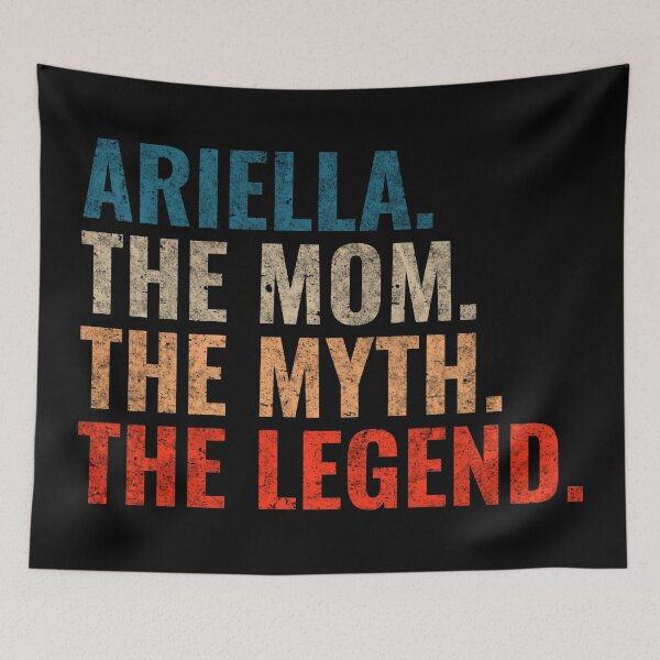 Item preview, Ariella The Mom The Myth The Legend Ariella Name Retro 70s distress designed and sold by Teelogic.