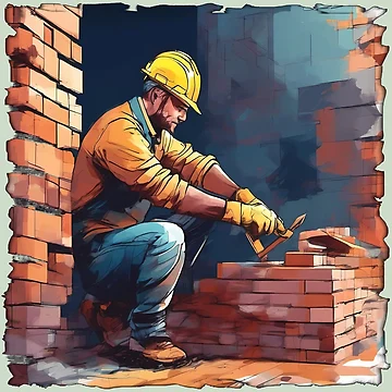 Artwork thumbnail, Bricklayer by Plavighun