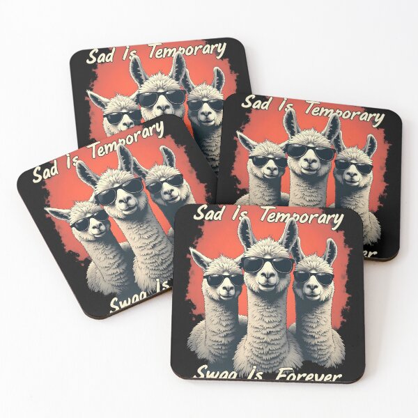 Item preview, Sad Is Temporary Swag Is Forever - Alpaca team designed and sold by kjp-design.