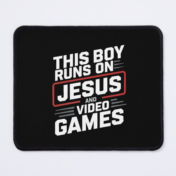Item preview, this boy runs on Jesus and video games designed and sold by jkrphoto.