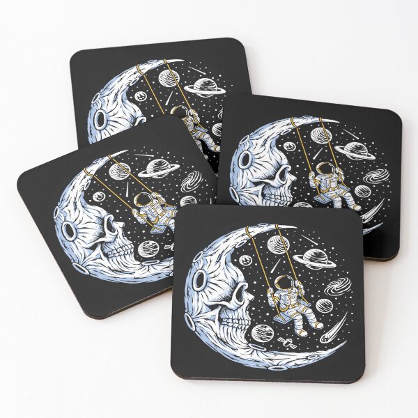 Item preview, Astronaut Playing Swing On Skull Moon designed and sold by BaraccaStore.