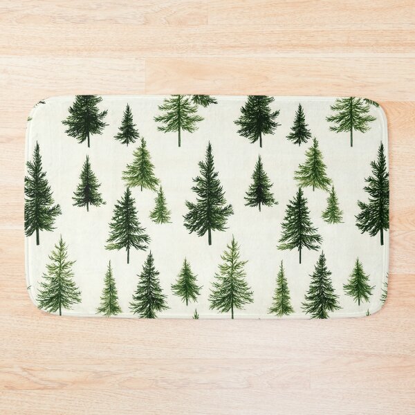 Item preview, Nordic Forest Pattern with Snowy Evergreen Trees designed and sold by Piotrek0001.