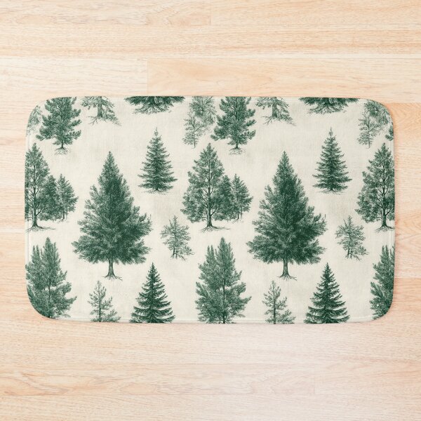 Item preview, Minimalist Snowy Landscape with Evergreen Trees designed and sold by Piotrek0001.