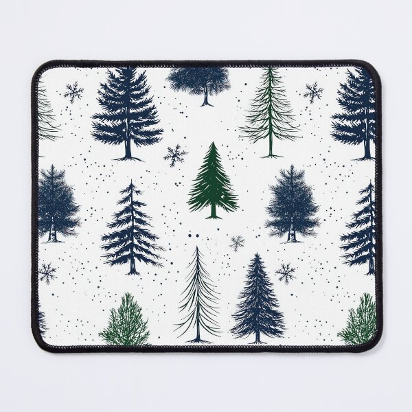 Item preview, Rustic Winter Forest with Stylized Evergreen Trees designed and sold by Piotrek0001.