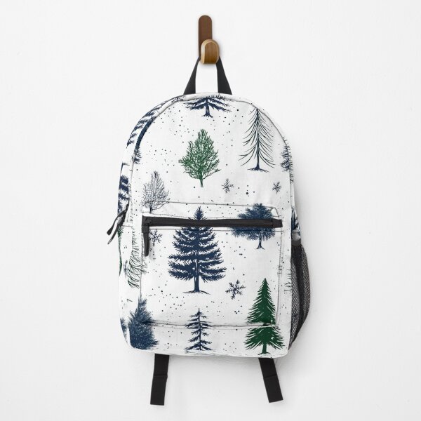 Item preview, Rustic Winter Forest with Stylized Evergreen Trees designed and sold by Piotrek0001.