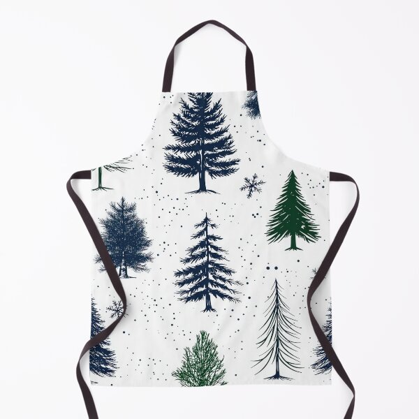 Item preview, Rustic Winter Forest with Stylized Evergreen Trees designed and sold by Piotrek0001.