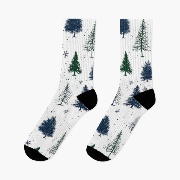 Item preview, Rustic Winter Forest with Stylized Evergreen Trees designed and sold by Piotrek0001.