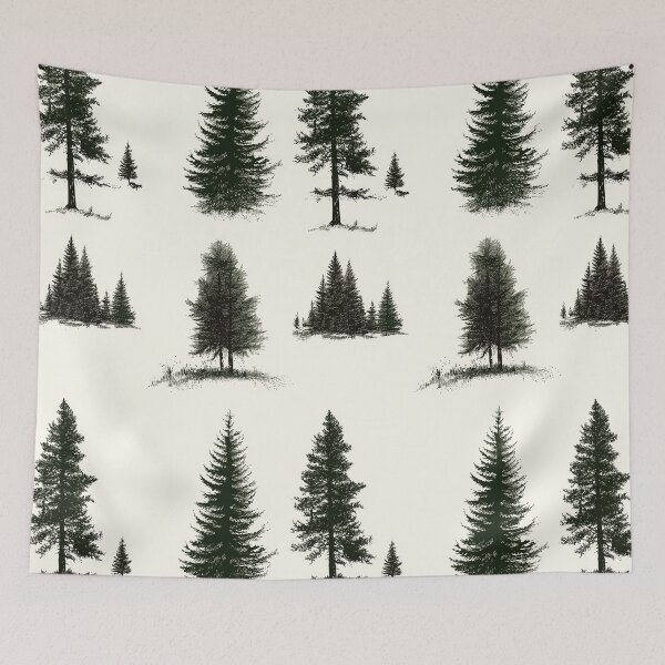 Item preview, Elegant Pine Forest Pattern with Nordic Charm designed and sold by Piotrek0001.