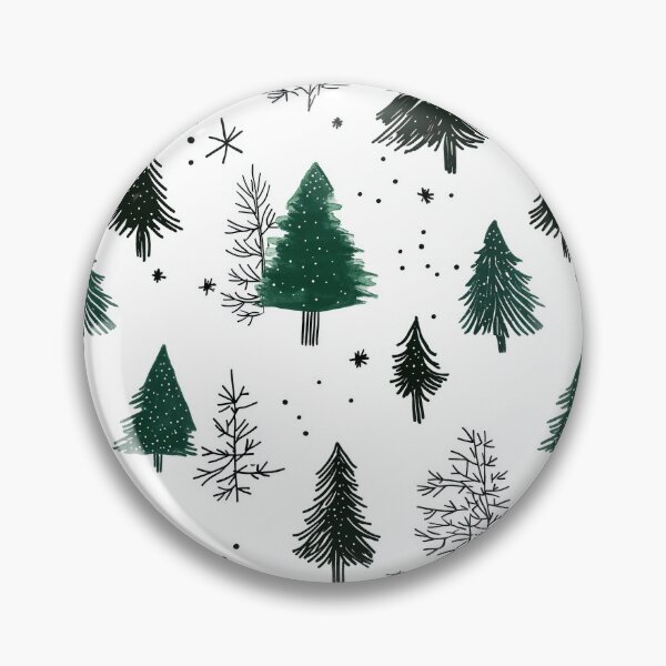 Item preview, Whimsical Snowy Forest with Pine Tree Motifs designed and sold by Piotrek0001.