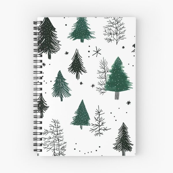 Item preview, Whimsical Snowy Forest with Pine Tree Motifs designed and sold by Piotrek0001.