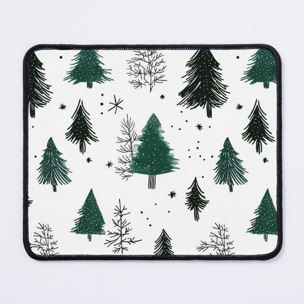 Item preview, Whimsical Snowy Forest with Pine Tree Motifs designed and sold by Piotrek0001.