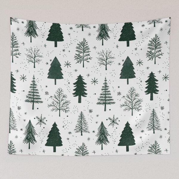 Item preview, Simplistic Evergreen Forest with Scandinavian Aesthetic designed and sold by Piotrek0001.